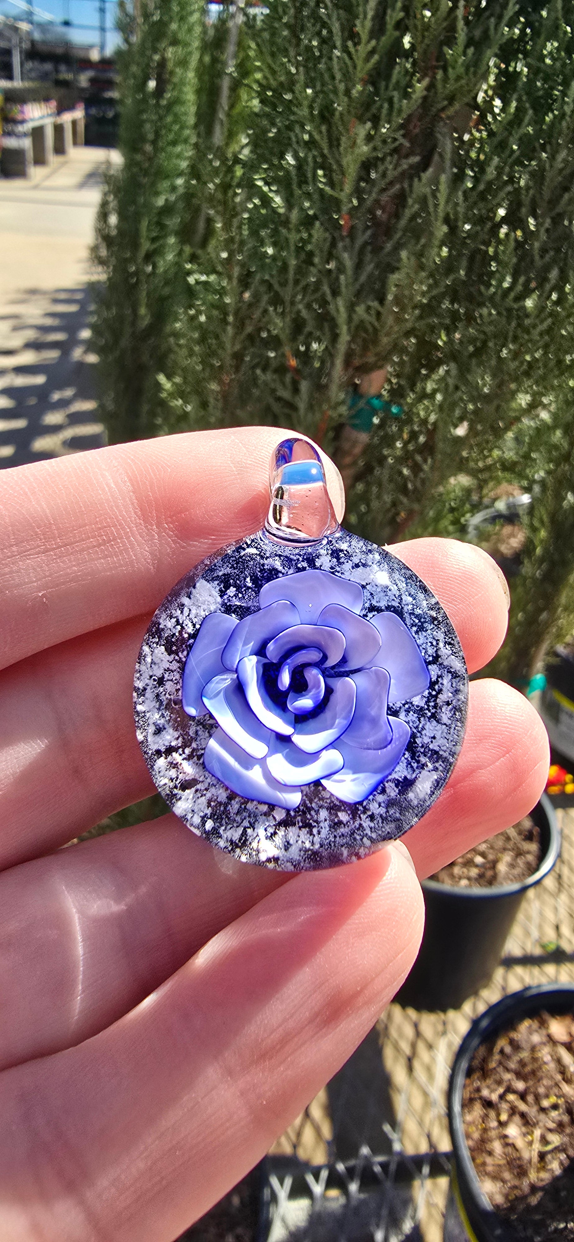 Memorial Flower Pendant